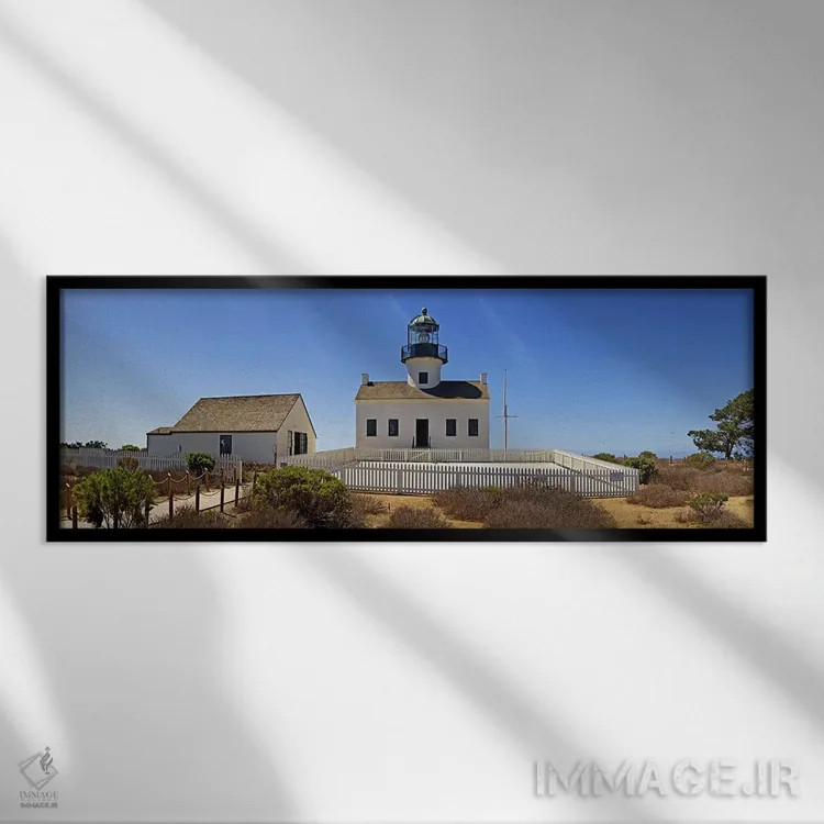 تابلو دکوراتیو Old Point Loma Lighthouse, Point Loma, Cabrillo Nationa… اثر پانورامیک ایمجز - نمای قابدار مشکی
