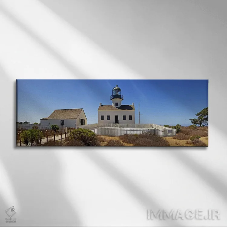تابلو دکوراتیو Old Point Loma Lighthouse, Point Loma, Cabrillo Nationa… اثر پانورامیک ایمجز - نمای روبهرو روی دیوار