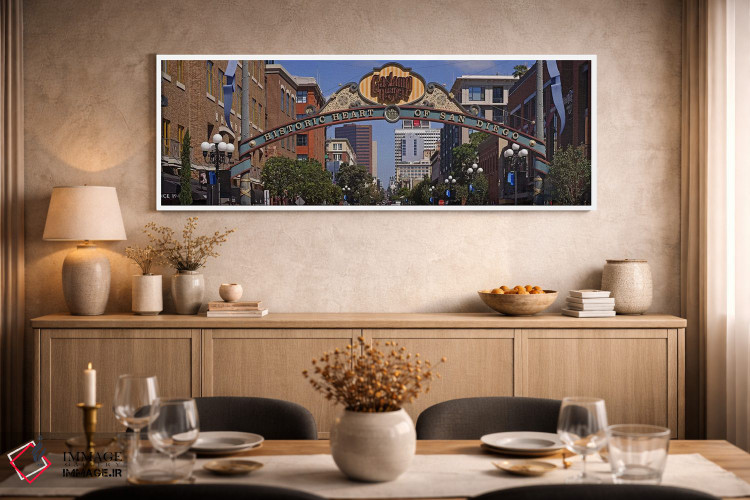 تابلو دکوراتیو Gaslamp Quarter, San Diego, California, USA,ساختمان ها… اثر پانورامیک ایمجز - D2W