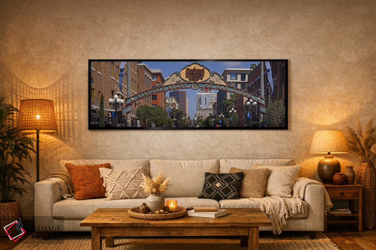 تابلو دکوراتیو Gaslamp Quarter, San Diego, California, USA,ساختمان ها… اثر پانورامیک ایمجز - D6B