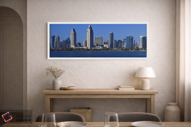 تابلو دکوراتیو San Diego, California, USA 2010,شهر در کنار آب، سن دیگو… اثر پانورامیک ایمجز - D1W