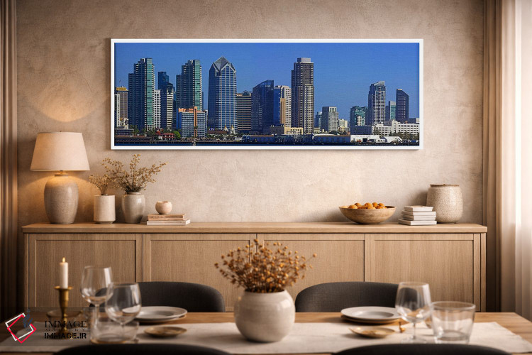 تابلو دکوراتیو San Diego, California, USA 2010 #7,ساختمان ها در کنار آ… اثر پانورامیک ایمجز - D2W