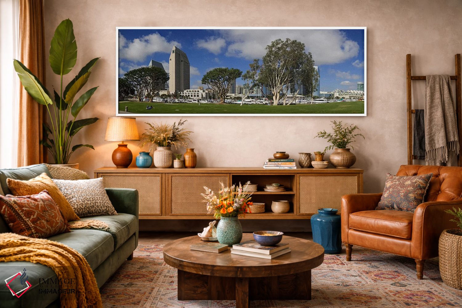 تابلو دکوراتیو Embarcadero Marina Park, San Diego, California, USA 201… اثر پانورامیک ایمجز - D3W