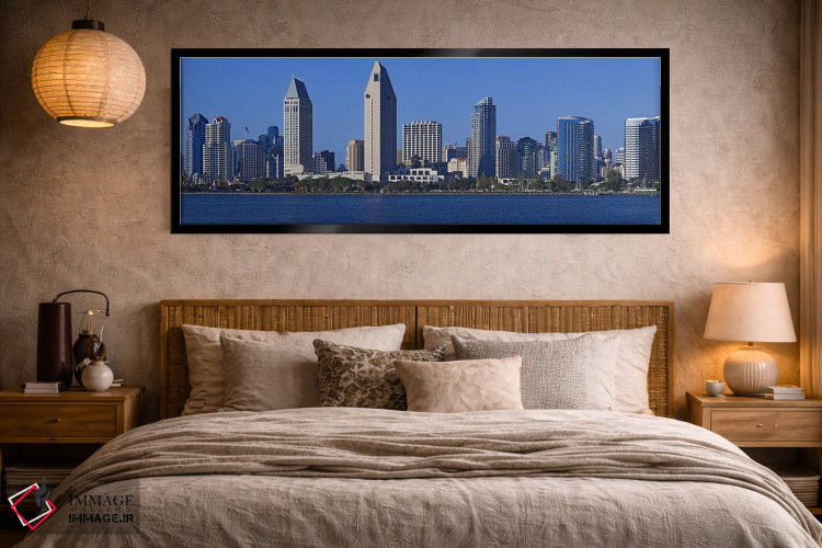 تابلو دکوراتیو San Diego, California, USA 2010,شهر در کنار آب، سن دیگو… اثر پانورامیک ایمجز - D5B