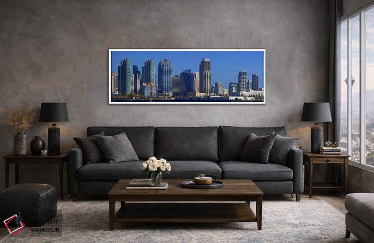 تابلو دکوراتیو San Diego, California, USA 2010 #7,ساختمان ها در کنار آ… اثر پانورامیک ایمجز - D4W
