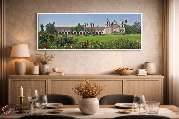 تابلو دکوراتیو Mission Santa Barbara, Santa Barbara, Santa Barbara Cou… اثر پانورامیک ایمجز - D2W