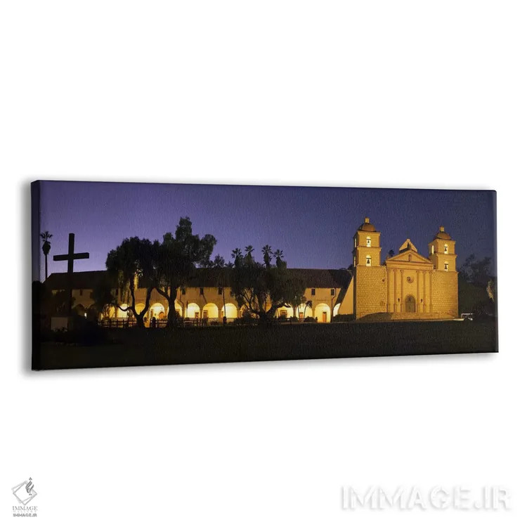تابلو دکوراتیو Mission Santa Barbara, Santa Barbara, Santa Barbara Cou… اثر پانورامیک ایمجز - نمای پرسپکتیو محصول