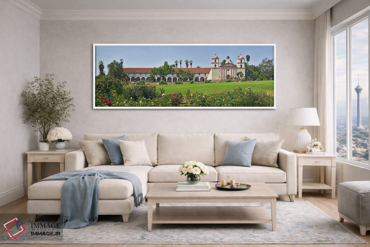تابلو دکوراتیو Mission Santa Barbara, Santa Barbara, Santa Barbara Cou… اثر پانورامیک ایمجز - D4W