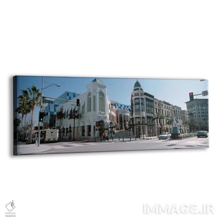 تابلو دکوراتیو Rodeo Drive, Beverly Hills, Los Angeles County, Califor… اثر پانورامیک ایمجز - نمای پرسپکتیو محصول