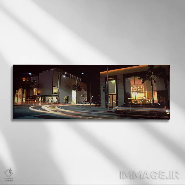 تابلو دکوراتیو Rodeo Drive, Beverly Hills, Los Angeles County, Califor… اثر پانورامیک ایمجز - نمای روبهرو روی دیوار