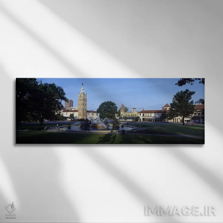 تابلو دکوراتیو Country Club Plaza, Kansas City, Jackson County, Missou… اثر پانورامیک ایمجز - نمای روبهرو روی دیوار