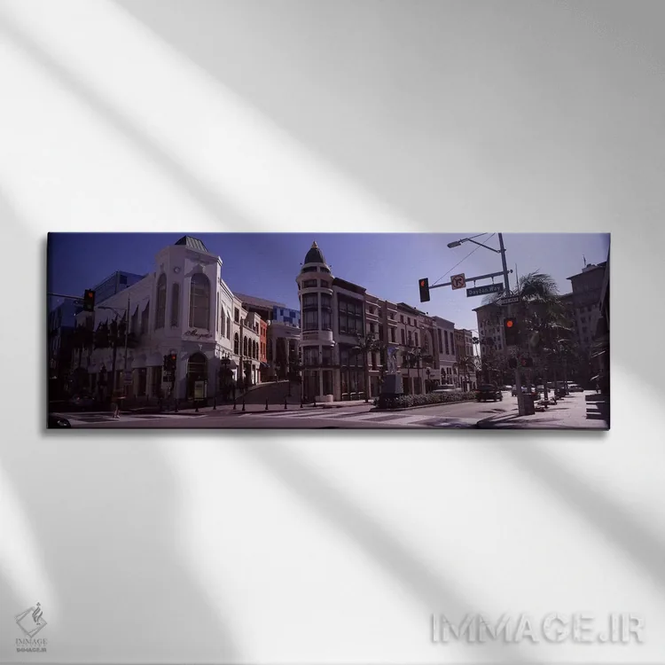 تابلو دکوراتیو Rodeo Drive, Beverly Hills, Los Angeles County, Califor… اثر پانورامیک ایمجز - نمای روبهرو روی دیوار