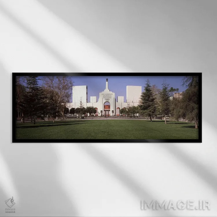 تابلو دکوراتیو Los Angeles Memorial Coliseum, Los Angeles, California… اثر پانورامیک ایمجز - نمای قابدار مشکی