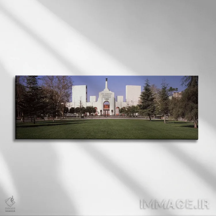 تابلو دکوراتیو Los Angeles Memorial Coliseum, Los Angeles, California… اثر پانورامیک ایمجز - نمای روبهرو روی دیوار