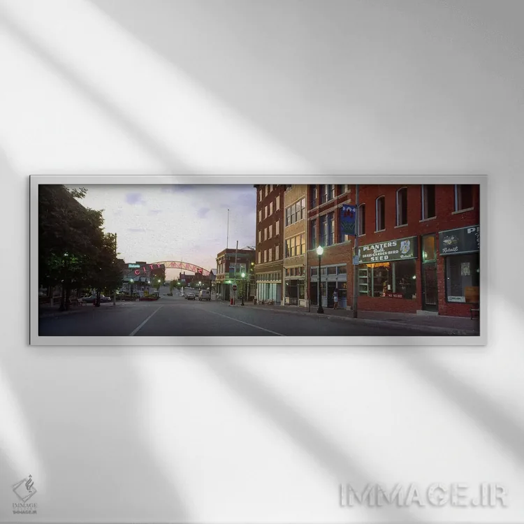 تابلو دکوراتیو Kansas City, Jackson County, Missouri, USA #2,ساختمان ه… اثر پانورامیک ایمجز - نمای قابدار سفید