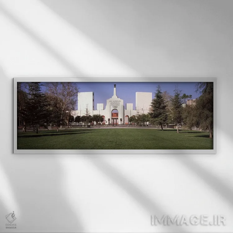 تابلو دکوراتیو Los Angeles Memorial Coliseum, Los Angeles, California… اثر پانورامیک ایمجز - نمای قابدار سفید