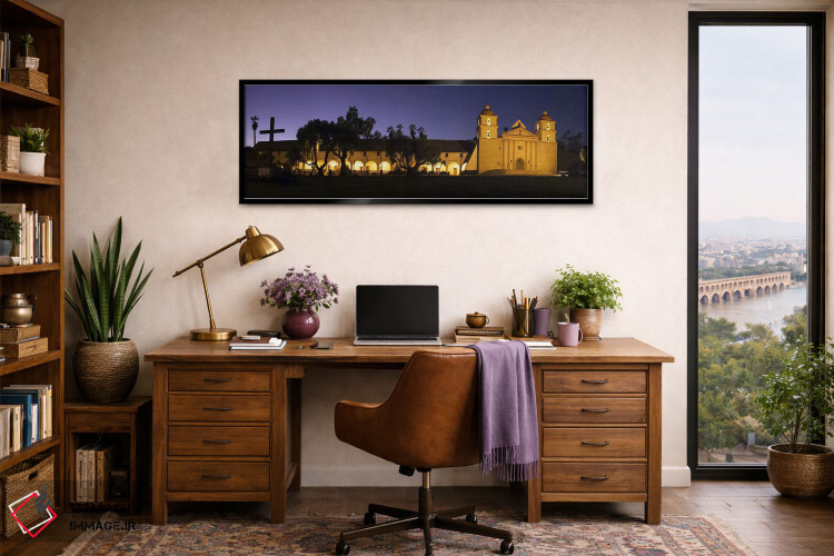 تابلو دکوراتیو Mission Santa Barbara, Santa Barbara, Santa Barbara Cou… اثر پانورامیک ایمجز - D2B