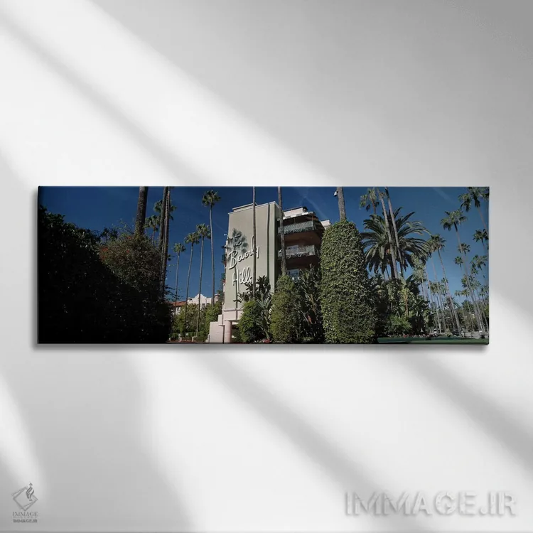 تابلو دکوراتیو Beverly Hills Hotel, Beverly Hills, Los Angeles County… اثر پانورامیک ایمجز - نمای روبهرو روی دیوار