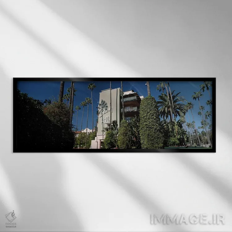 تابلو دکوراتیو Beverly Hills Hotel, Beverly Hills, Los Angeles County… اثر پانورامیک ایمجز - نمای قابدار مشکی