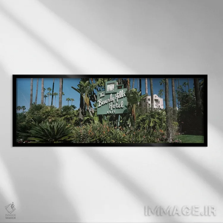 تابلو دکوراتیو Beverly Hills Hotel, Beverly Hills, Los Angeles County… اثر پانورامیک ایمجز - نمای قابدار مشکی