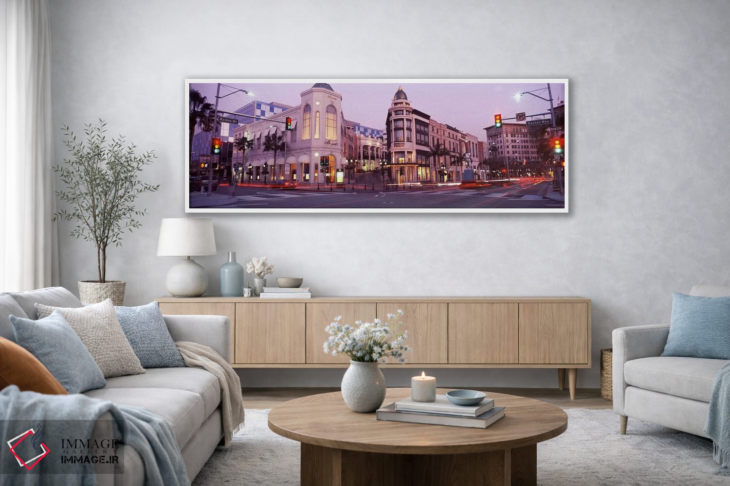 تابلو دکوراتیو Rodeo Drive, Beverly Hills, Los Angeles County, Califor… اثر پانورامیک ایمجز - D3W