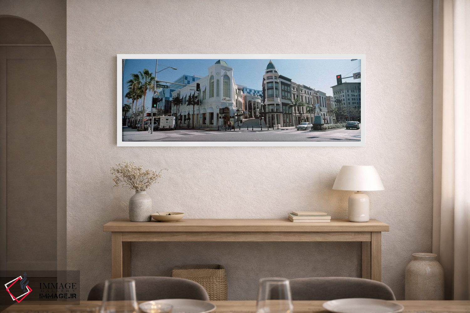 تابلو دکوراتیو Rodeo Drive, Beverly Hills, Los Angeles County, Califor… اثر پانورامیک ایمجز - D1W