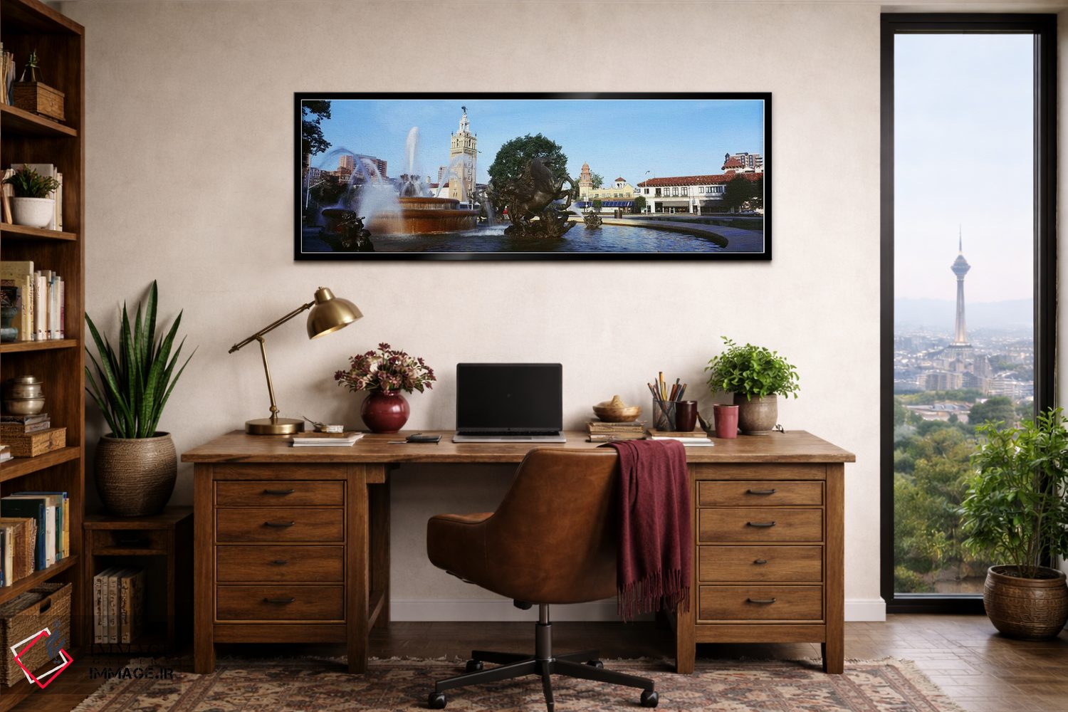 تابلو دکوراتیو Country Club Plaza, Kansas City, Jackson County, Missou… اثر پانورامیک ایمجز - D2B