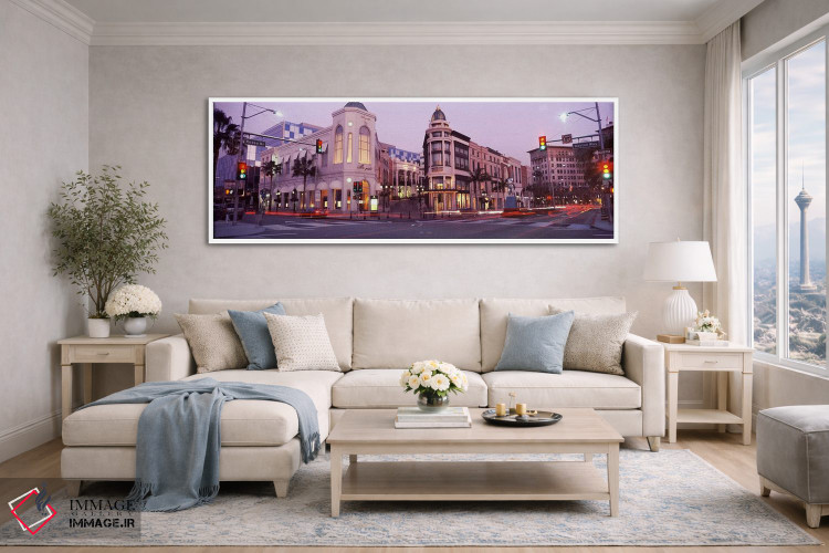 تابلو دکوراتیو Rodeo Drive, Beverly Hills, Los Angeles County, Califor… اثر پانورامیک ایمجز - D4W
