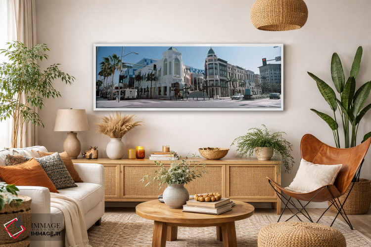 تابلو دکوراتیو Rodeo Drive, Beverly Hills, Los Angeles County, Califor… اثر پانورامیک ایمجز - D3W