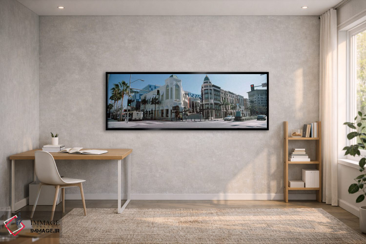 تابلو دکوراتیو Rodeo Drive, Beverly Hills, Los Angeles County, Califor… اثر پانورامیک ایمجز - D2B