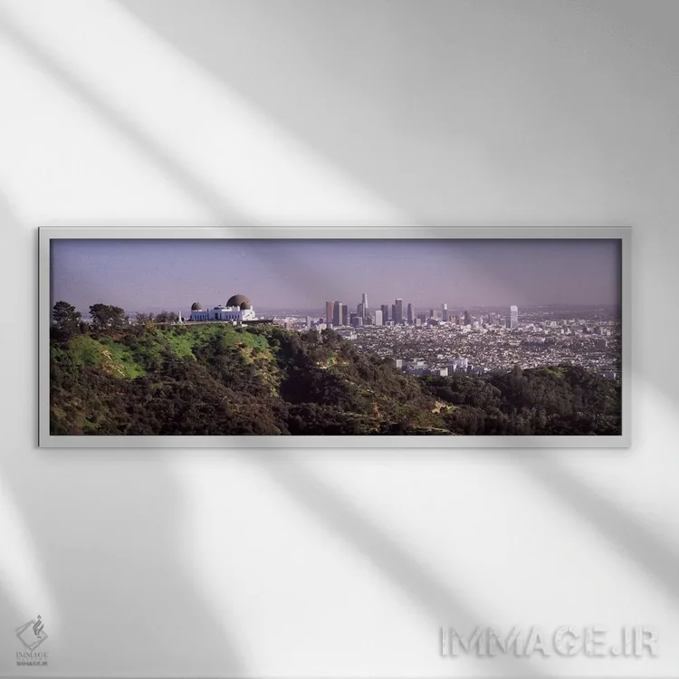 تابلو دکوراتیو Griffith Park Observatory, Los Angeles, California, USA… اثر پانورامیک ایمجز - نمای قابدار سفید