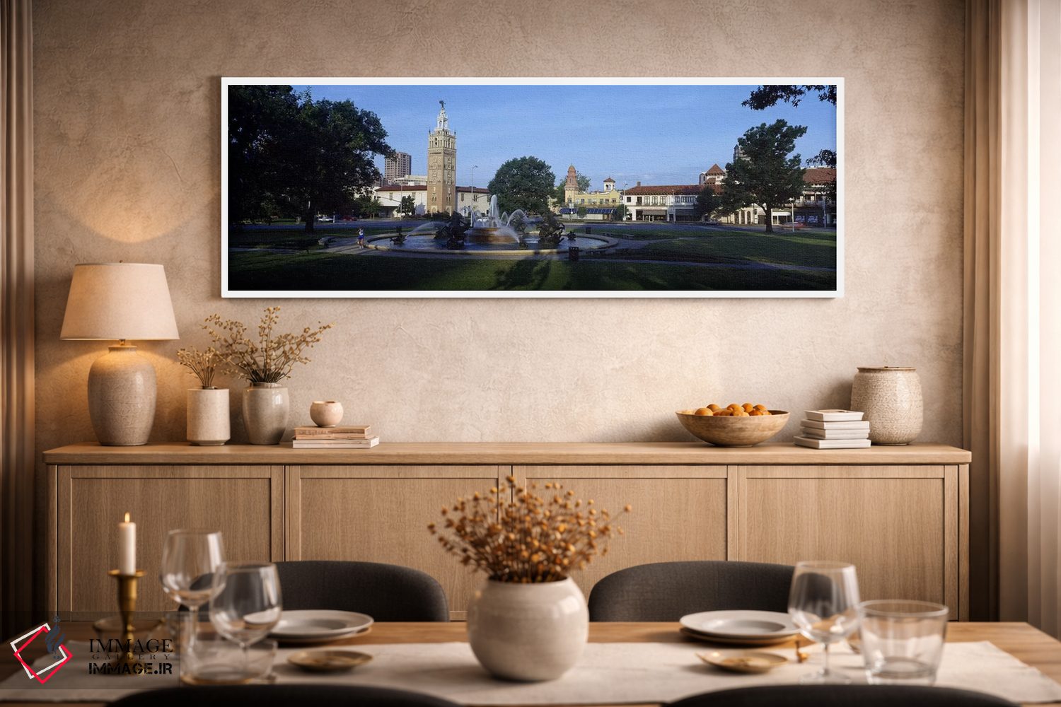 تابلو دکوراتیو Country Club Plaza, Kansas City, Jackson County, Missou… اثر پانورامیک ایمجز - D2W