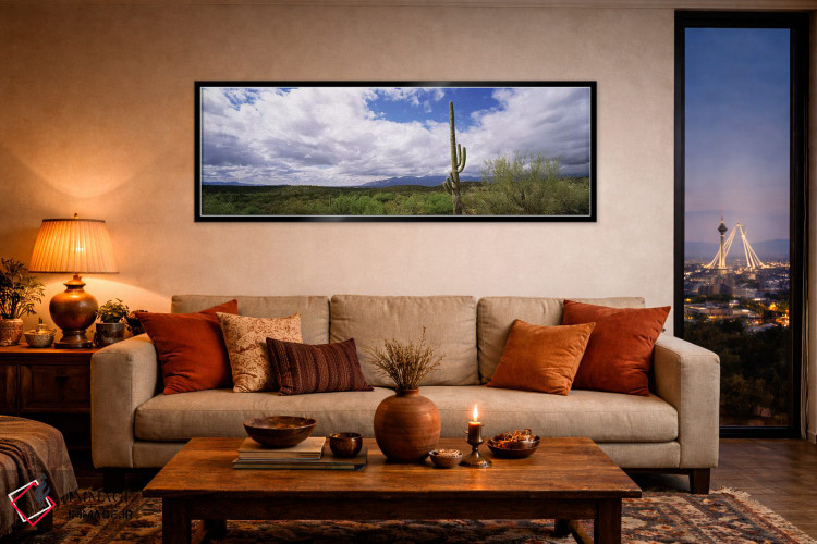 تابلو دکوراتیو Saguaro National Monument, Tucson, Arizona, USA,کاکتوس… اثر پانورامیک ایمجز - D5B