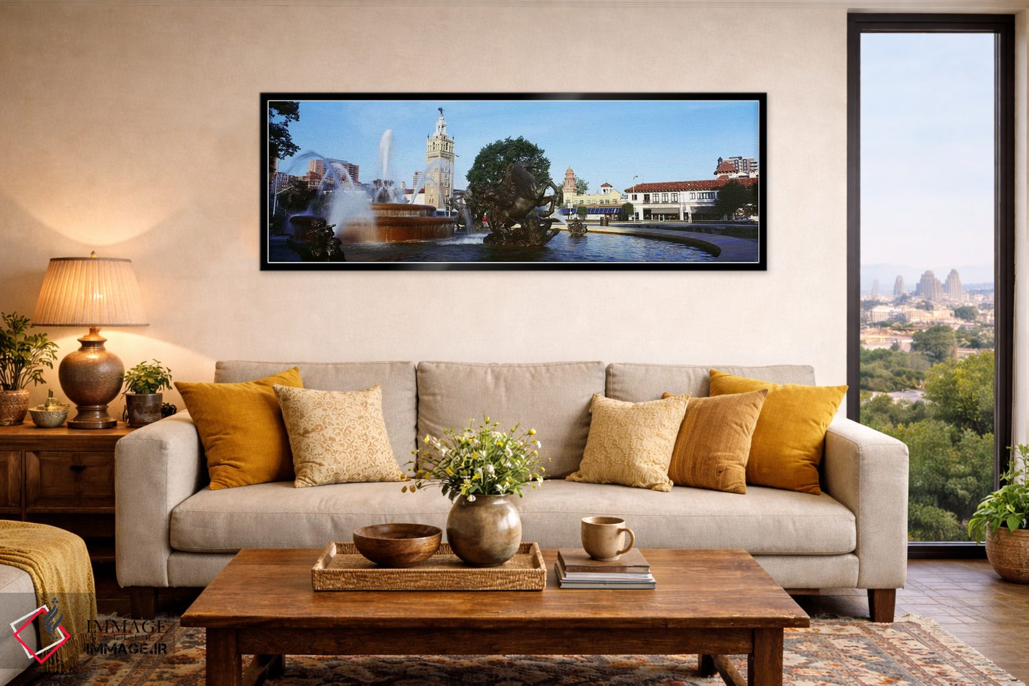 تابلو دکوراتیو Country Club Plaza, Kansas City, Jackson County, Missou… اثر پانورامیک ایمجز - D6B