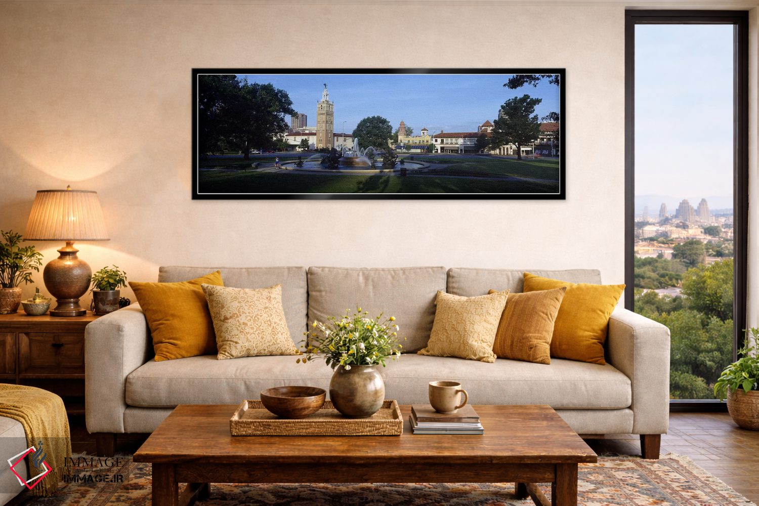 تابلو دکوراتیو Country Club Plaza, Kansas City, Jackson County, Missou… اثر پانورامیک ایمجز - D6B