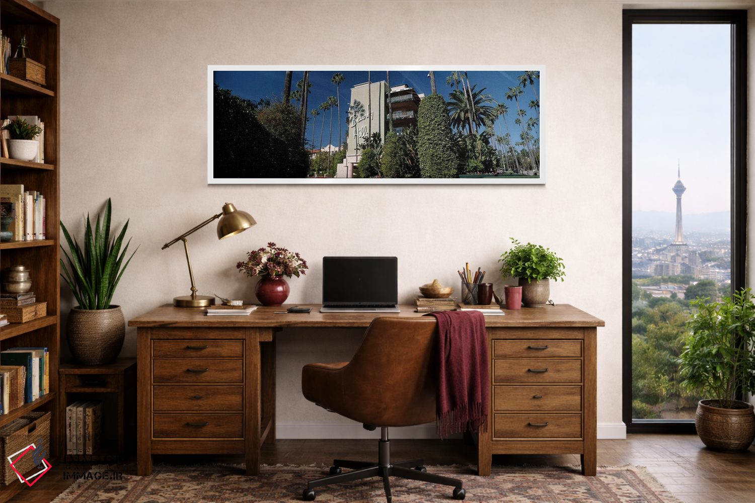 تابلو دکوراتیو Beverly Hills Hotel, Beverly Hills, Los Angeles County… اثر پانورامیک ایمجز - D1W