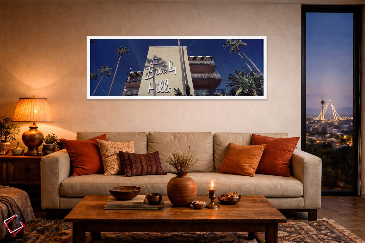 تابلو دکوراتیو Beverly Hills Hotel, Beverly Hills, Los Angeles County… اثر پانورامیک ایمجز - D3W