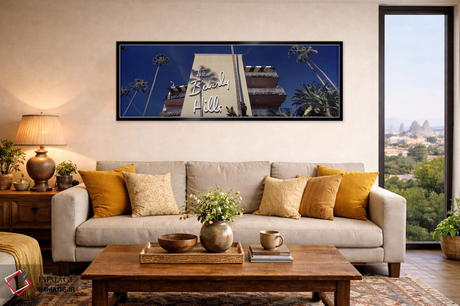 تابلو دکوراتیو Beverly Hills Hotel, Beverly Hills, Los Angeles County… اثر پانورامیک ایمجز - D5B