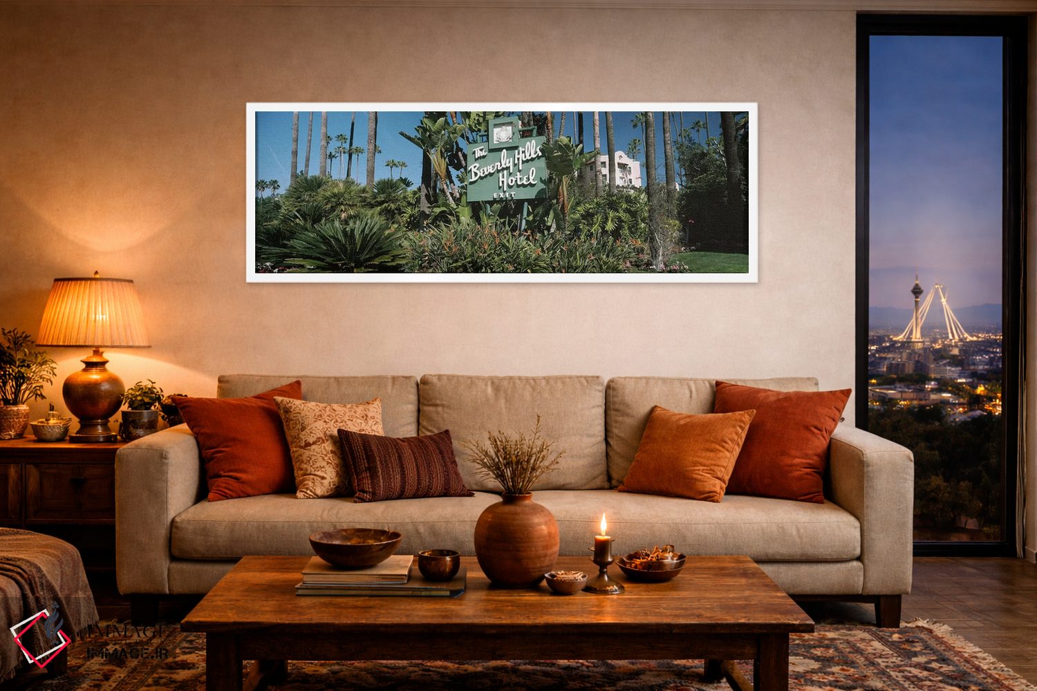 تابلو دکوراتیو Beverly Hills Hotel, Beverly Hills, Los Angeles County… اثر پانورامیک ایمجز - D4W