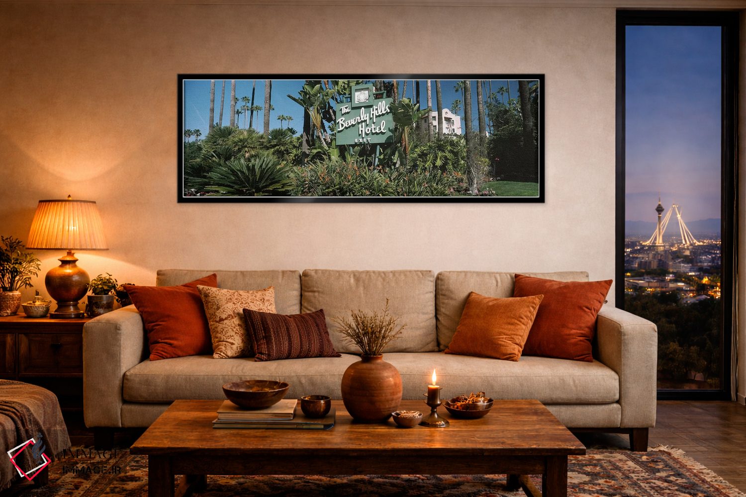 تابلو دکوراتیو Beverly Hills Hotel, Beverly Hills, Los Angeles County… اثر پانورامیک ایمجز - D6B