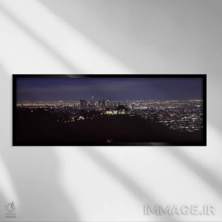 تابلو دکوراتیو Griffith Park Observatory, Los Angeles, California, USA… اثر پانورامیک ایمجز - نمای قابدار مشکی