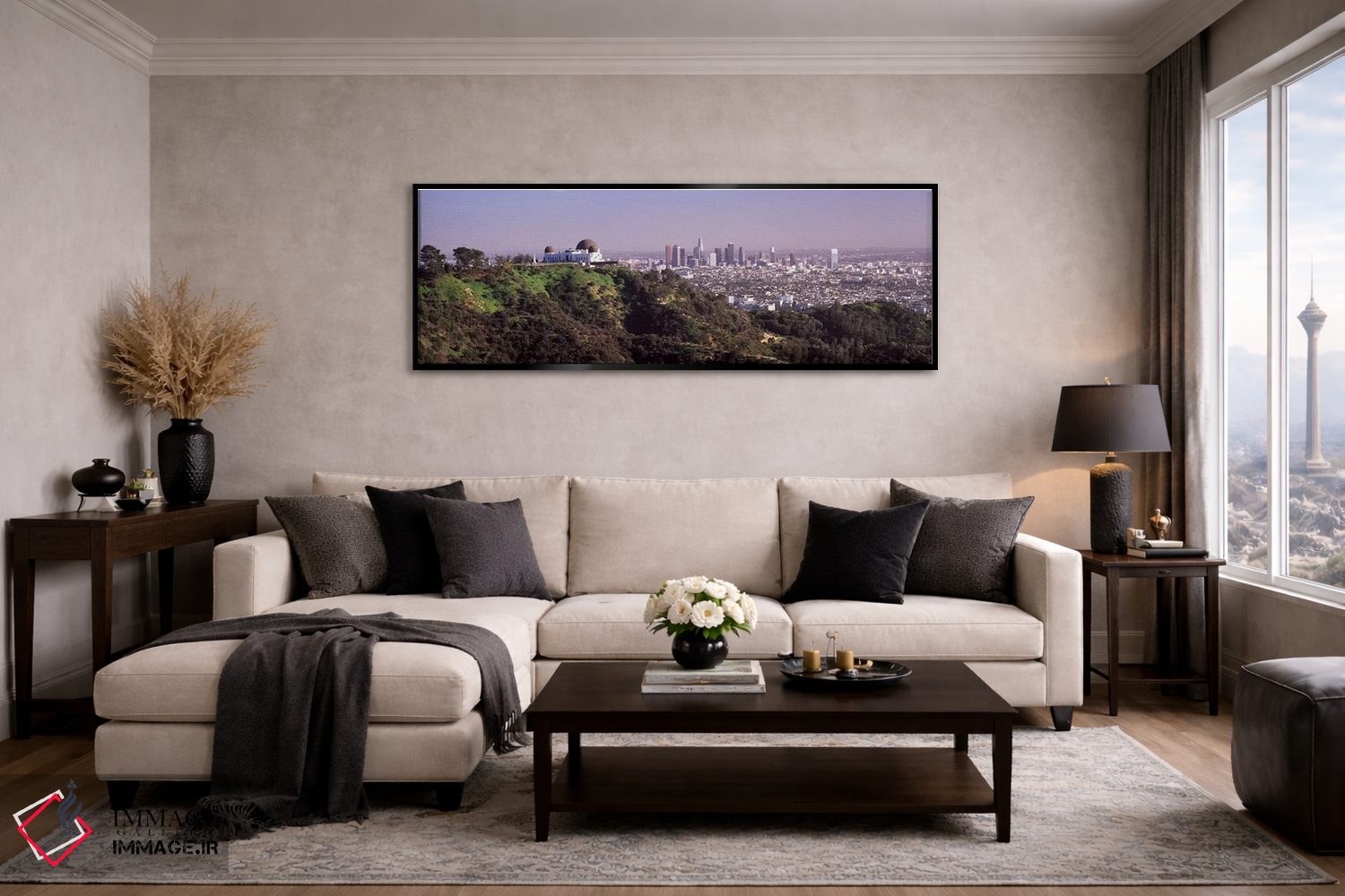 تابلو دکوراتیو Griffith Park Observatory, Los Angeles, California, USA… اثر پانورامیک ایمجز - D4B