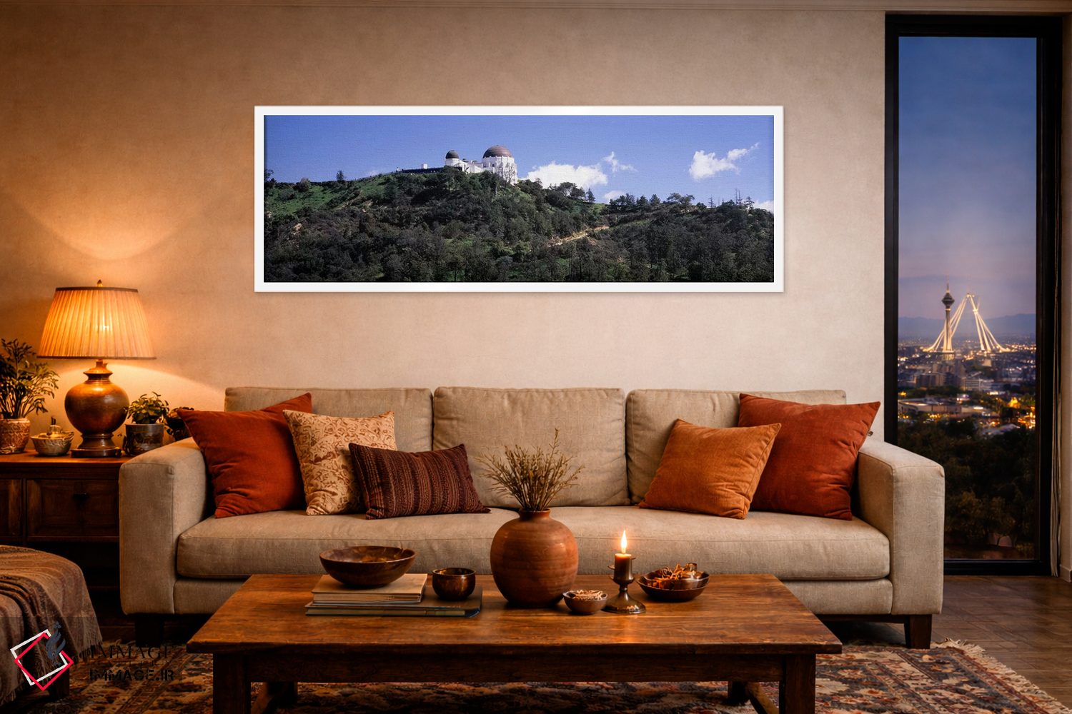 تابلو دکوراتیو Griffith Park Observatory, Los Angeles, California, USA… اثر پانورامیک ایمجز - D4W