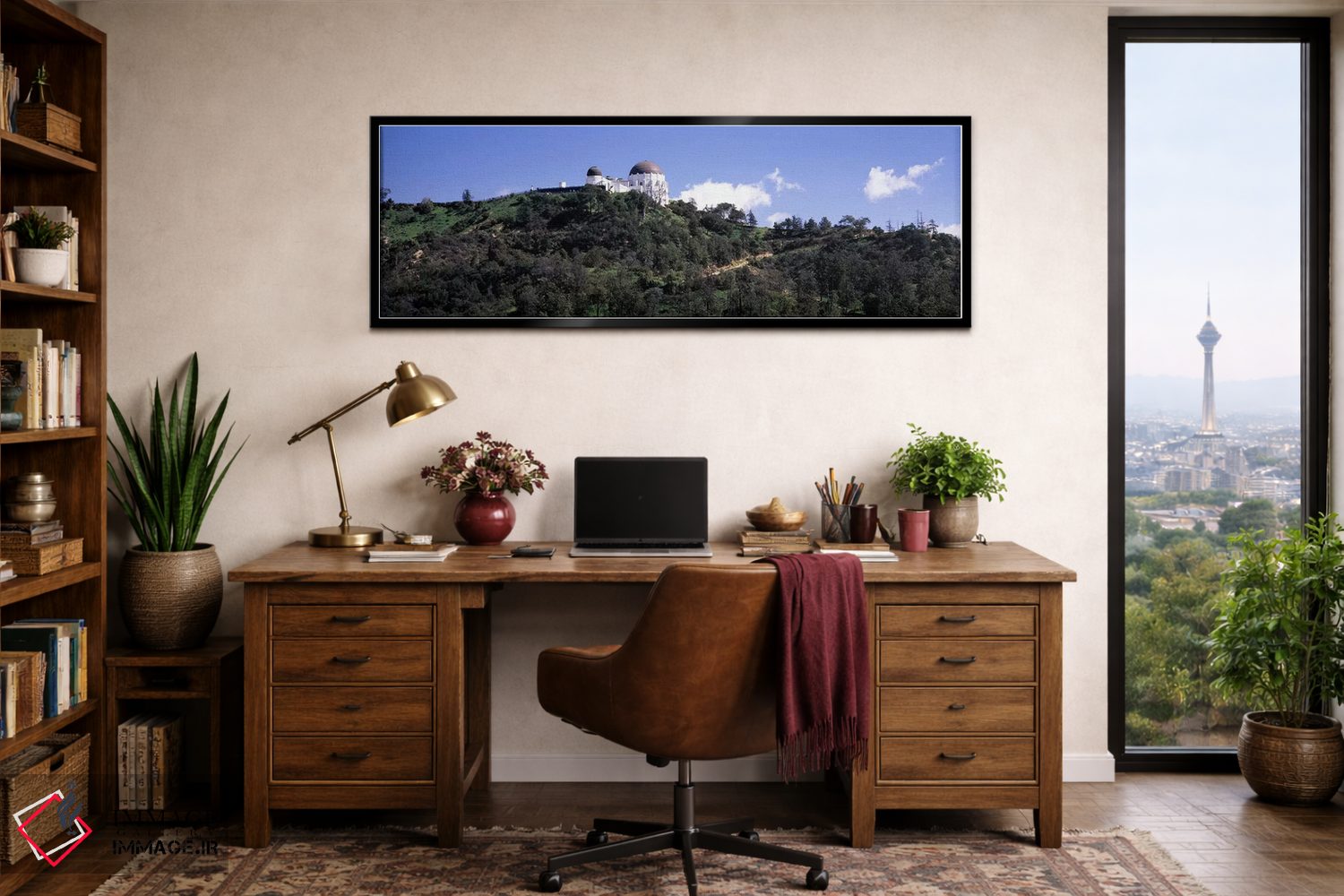 تابلو دکوراتیو Griffith Park Observatory, Los Angeles, California, USA… اثر پانورامیک ایمجز - D2B