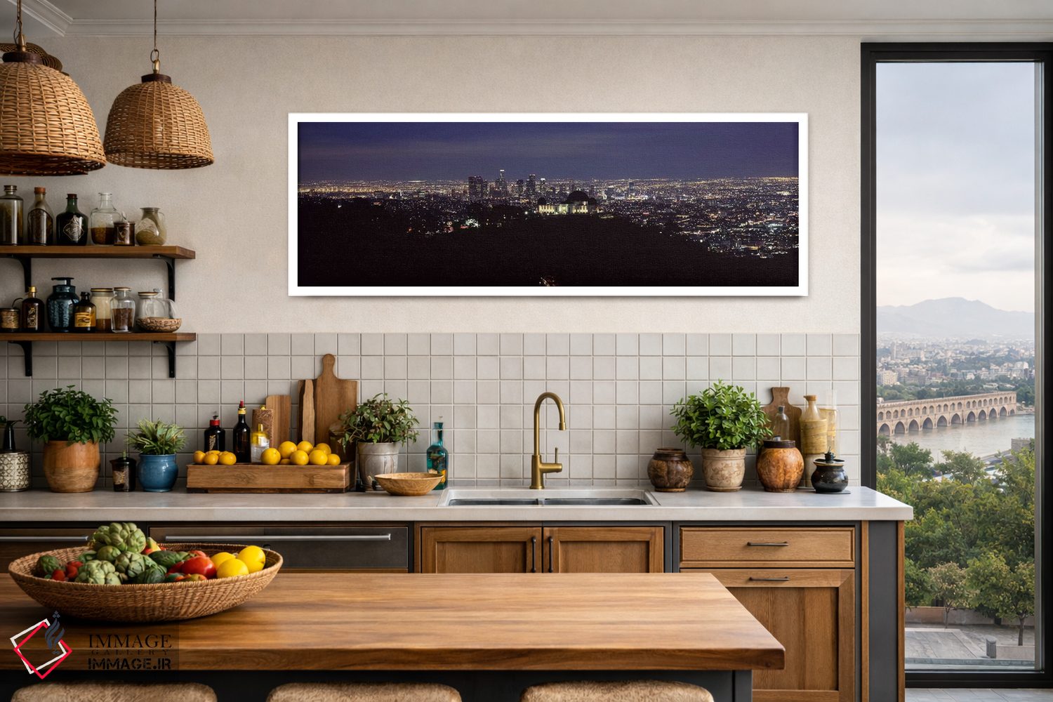تابلو دکوراتیو Griffith Park Observatory, Los Angeles, California, USA… اثر پانورامیک ایمجز - D3W