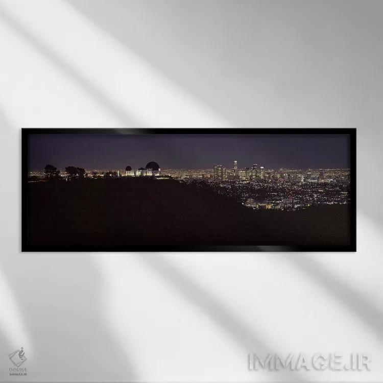 تابلو دکوراتیو Griffith Park Observatory, Los Angeles, California, USA… اثر پانورامیک ایمجز - نمای قابدار مشکی