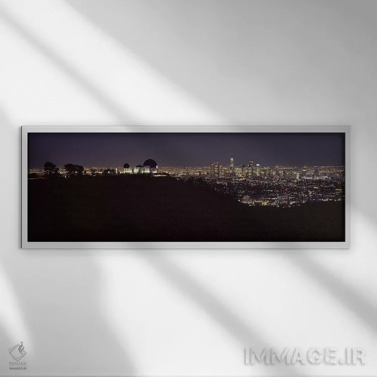 تابلو دکوراتیو Griffith Park Observatory, Los Angeles, California, USA… اثر پانورامیک ایمجز - نمای قابدار سفید