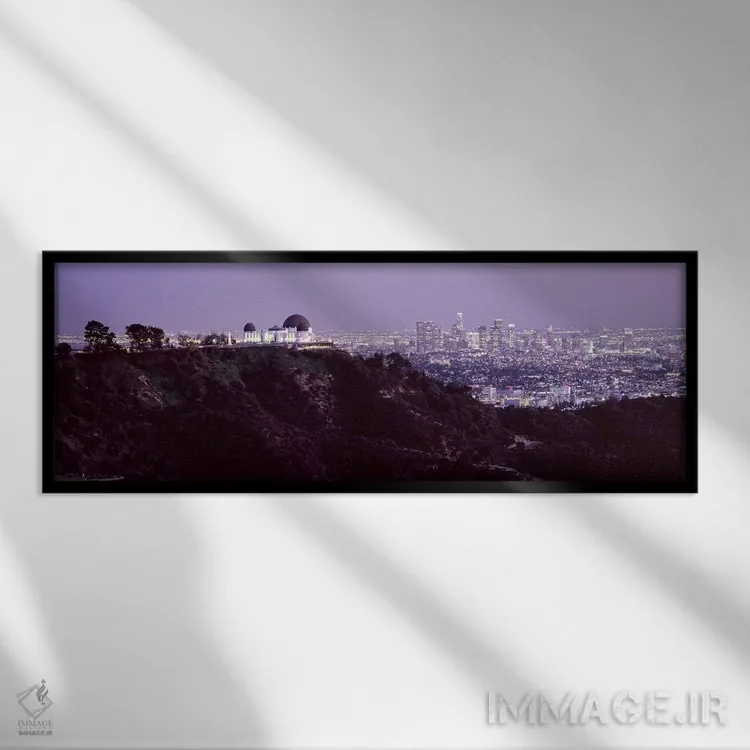 تابلو دکوراتیو Griffith Park Observatory, Los Angeles, California, USA… اثر پانورامیک ایمجز - نمای قابدار مشکی