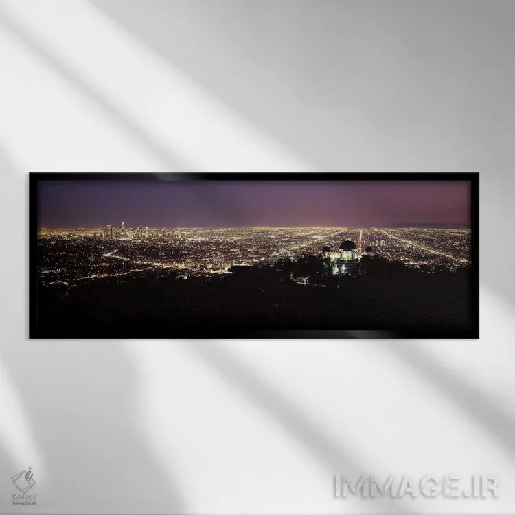 تابلو دکوراتیو Griffith Park Observatory, Los Angeles, California, USA… اثر پانورامیک ایمجز - نمای قابدار مشکی