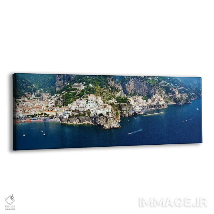 تابلو دکوراتیو Amalfi Coast, Salerno, Campania, Italy,نمای هوایی، ساحل… اثر پانورامیک ایمجز - نمای پرسپکتیو محصول